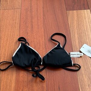 Ladies size small black dippin daisy’s Emilia swim top